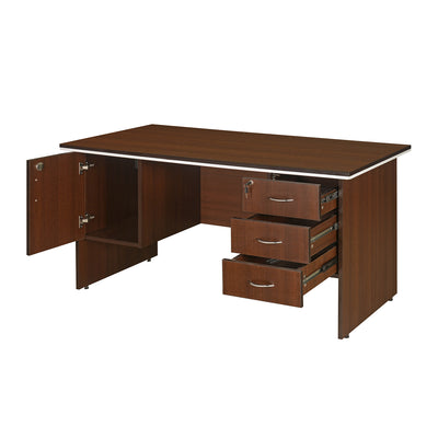 Nilkamal Haiko Office Table (Brown)