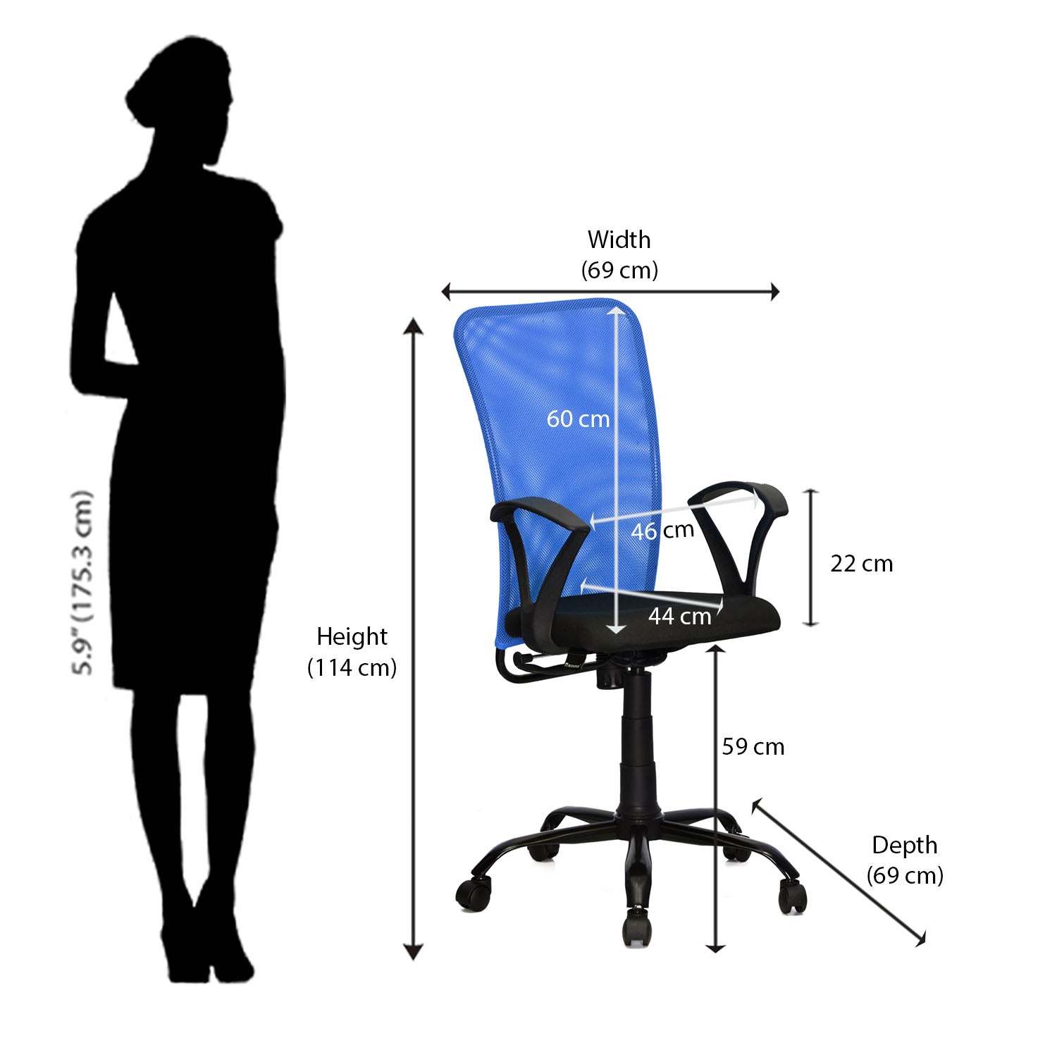 Nilkamal Hanoi Mid Back Office Chair