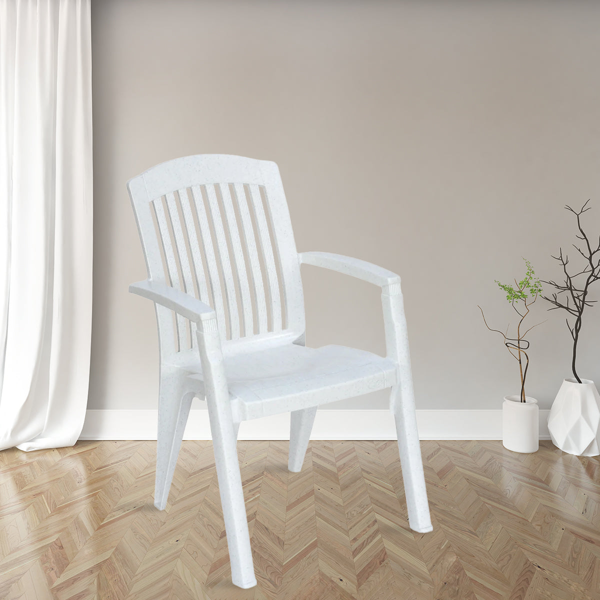 Nilkamal Heritage Plastic Arm Chair Nilkamal Furniture
