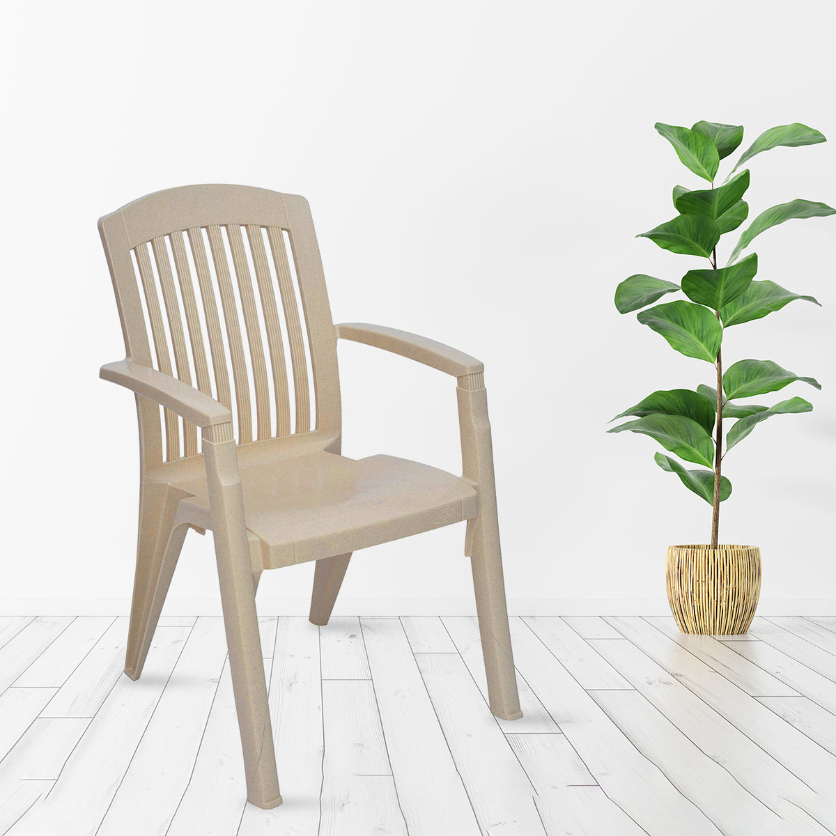 Nilkamal Heritage Plastic Arm Chair Nilkamal Furniture