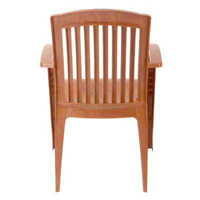 Nilkamal Heritage Plastic Arm Chair (Mango Wood)
