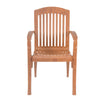 Nilkamal Heritage Plastic Arm Chair (Pear Wood)