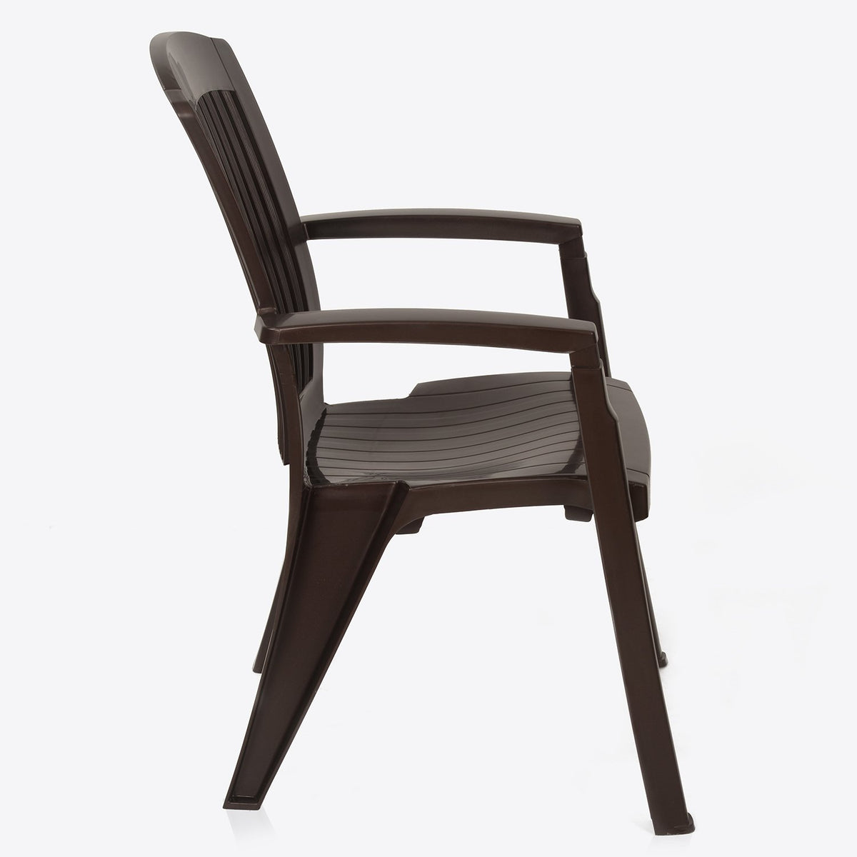 Buy Nilkamal Heritage Plastic Arm Chair (Weather Brown) Online