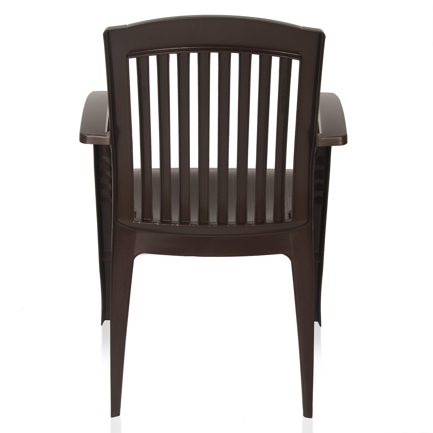Nilkamal Heritage Plastic Arm Chair (Weather Brown)