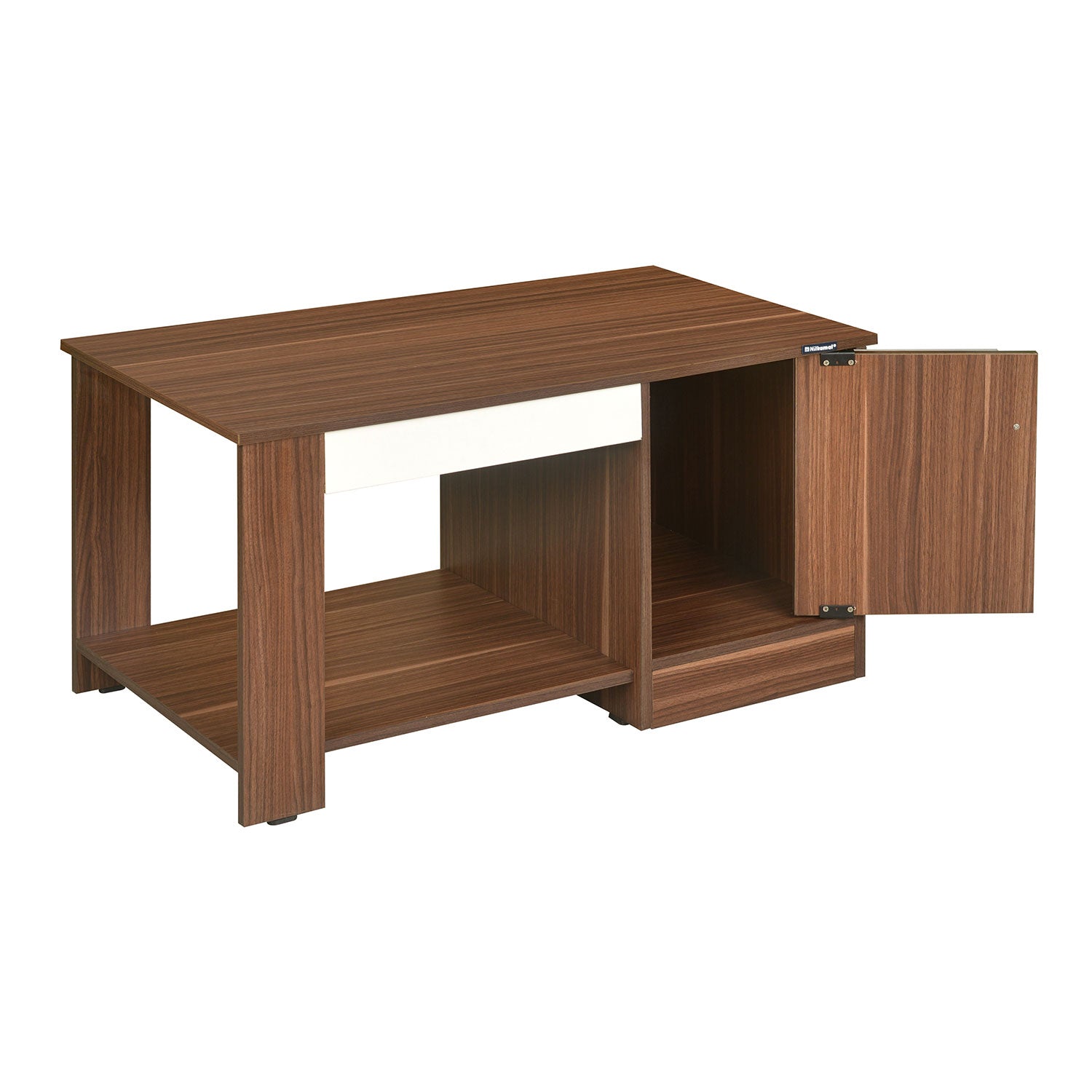 Nilkamal Hope Coffee Table (Walnut / White)