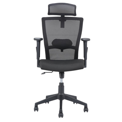 Nilkamal Hexon High Back Mesh with Adjustable Arm Chair (Black)