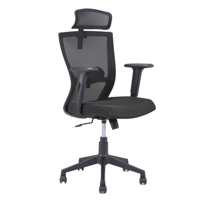 Nilkamal Hexon High Back Chair (Black)