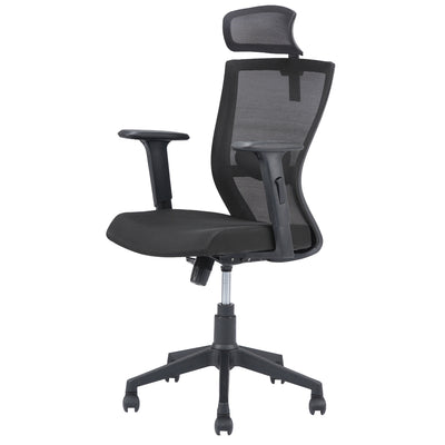 Nilkamal Hexon High Back Chair (Black)