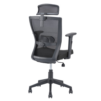 Nilkamal Hexon High Back Chair (Black)