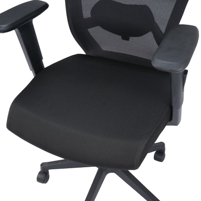 Nilkamal Hexon High Back Chair (Black)