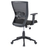 Nilkamal Hexon Mid Back Mesh with Adjustable Arm Chair (Black)