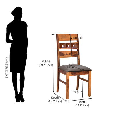 Nilkamal Hulk Dining Chair (Honey)