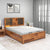 Nilkamal Hulk King Bed with Hydraulic Storage (Walnut)