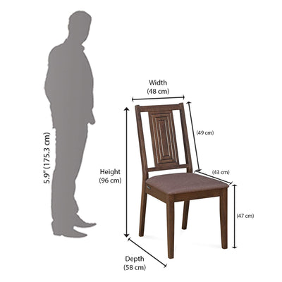 Nilkamal Amber Dining Chair (Wenge)