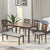 Nilkamal Bella 6 Seater Dining Set with Bench (Antique Cherry)
