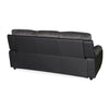 Nilkamal Chris Fabric 3 Seater Sofa (Black / Grey)