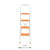 Nilkamal Delta 4step Ladder (White & Orange)
