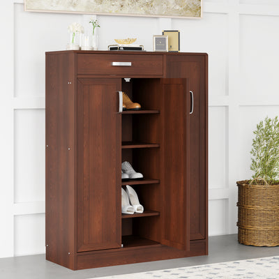 Buy Wattrelos Sheesham Wood Shoe Cabinet In Rustic Teak Finish at 5% OFF by  Woodsworth from Pepperfry | Pepperfry