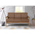 Nilkamal Layla 3 Seater Sofa Light - Walnut