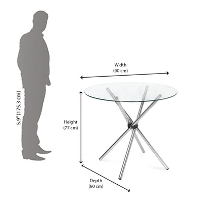 Nilkamal round sales dining table