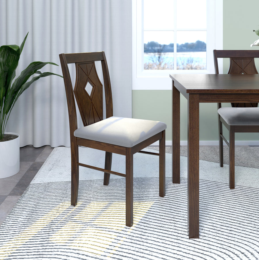 Nilkamal Nicole Dining Chair (Antique Cherry)