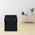 Nilkamal Plush Folding Storage Ottoman (Black)