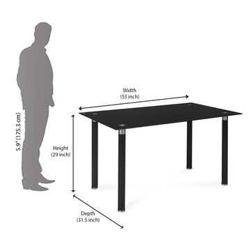 Dining Set Furniture Average Person Table Size Nilkamal Isaac