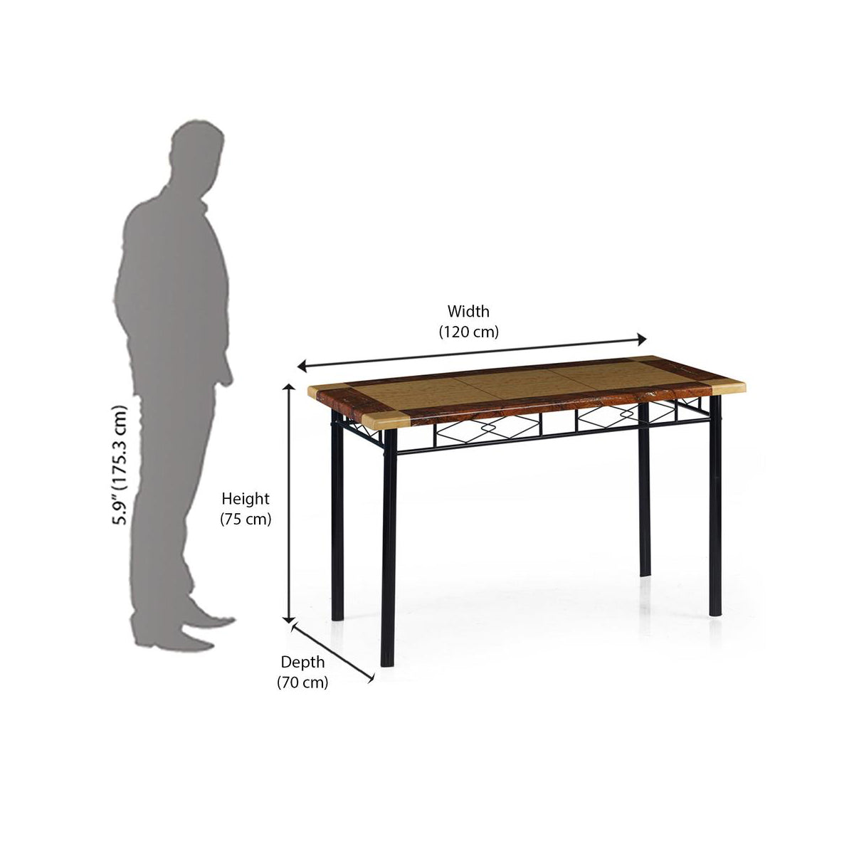 Nilkamal Stratus 6 Seater Dining Table Set