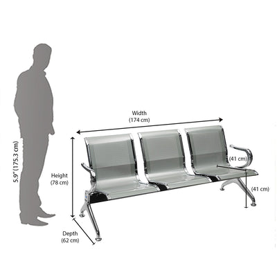 Nilkamal 3 top seater chair