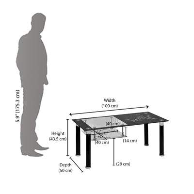 Nilkamal Triton Centre Table (Black)