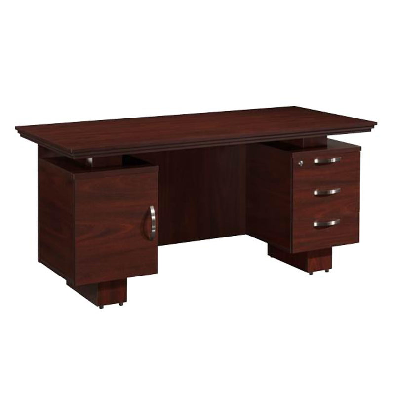 Nilkamal Wales Office Table (Mahogany) Nilkamal Furniture