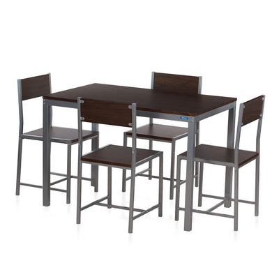 Nilkamal Wigo 4 Seater Dining Table Set (Black)