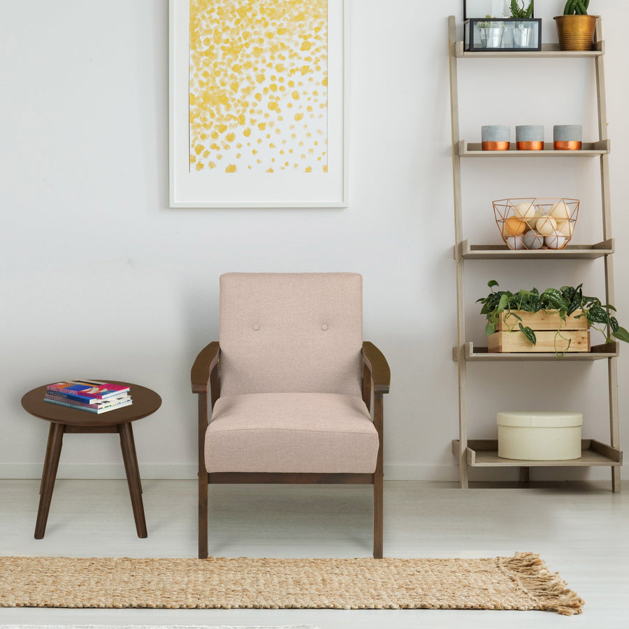 Nilkamal Zoey 1 Seater Sofa - Dark Walnut