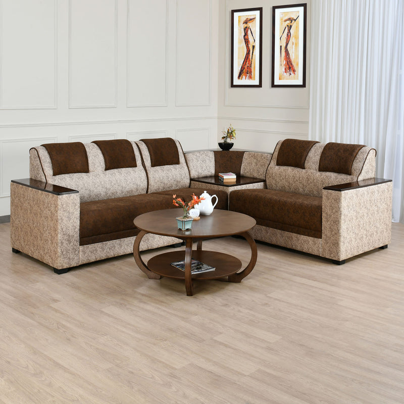 Brown and cream corner sofa new arrivals