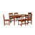 Nilkamal Jett Solid Wood 6 Seater Dining Set (Brown)