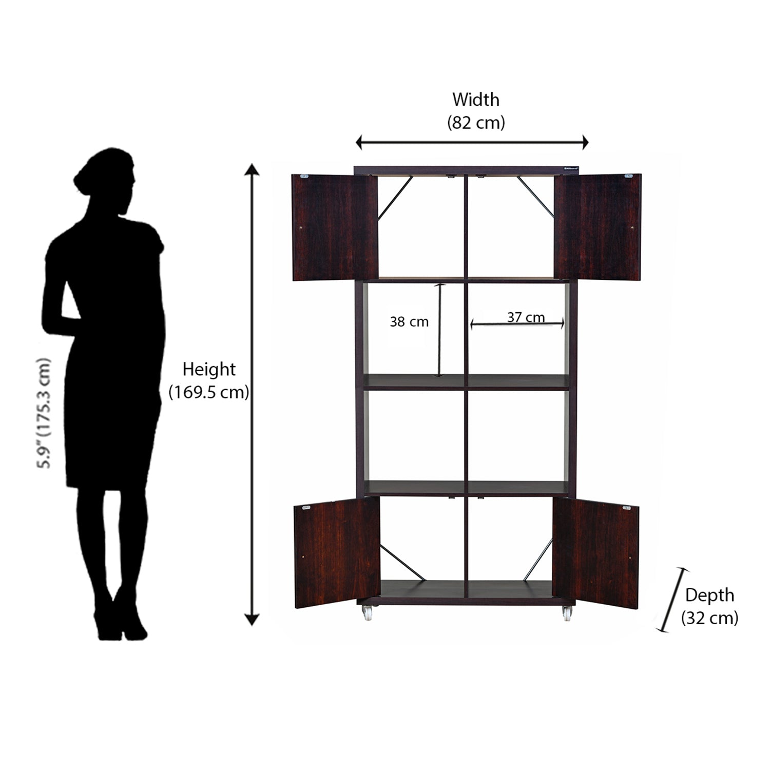 Nilkamal Joss Book Case