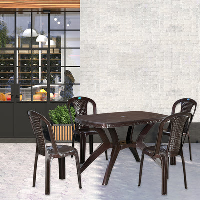 Nilkamal Shahenshah Kross 4 Seater Dining Set