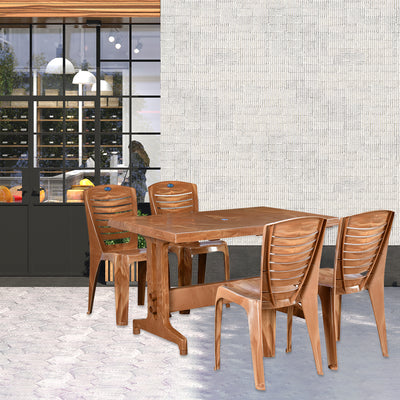 Fiber dining table outlet 4 seater