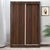 Nilkamal Lattice Sliding Wardrobe (Walnut)