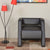 Nilkamal Bradd Leatherette 1 Seater Sofa (Black)