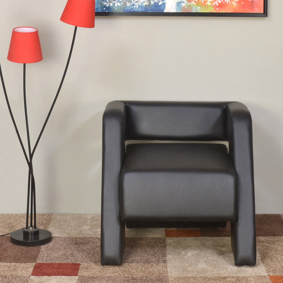 Nilkamal Bradd 1 Seater Sofa (Black)