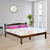 Nilkamal Casa Solid Acacia Wood King Bed without Storage (Walnut)