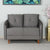 Nilkamal Cleveland 2 Seater Sofa (Grey)
