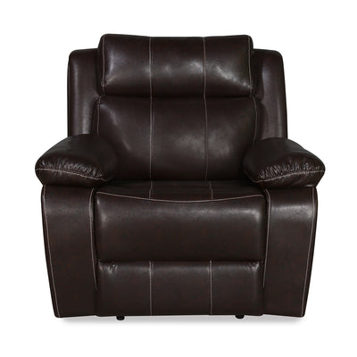 Nilkamal Commander 1 Seater PVC Recliner Sofa (Brown)