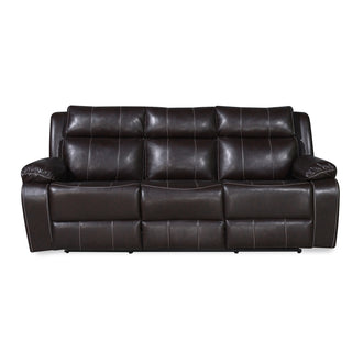 Nilkamal Commander 3 Seater PVC Recliner Sofa (Brown)