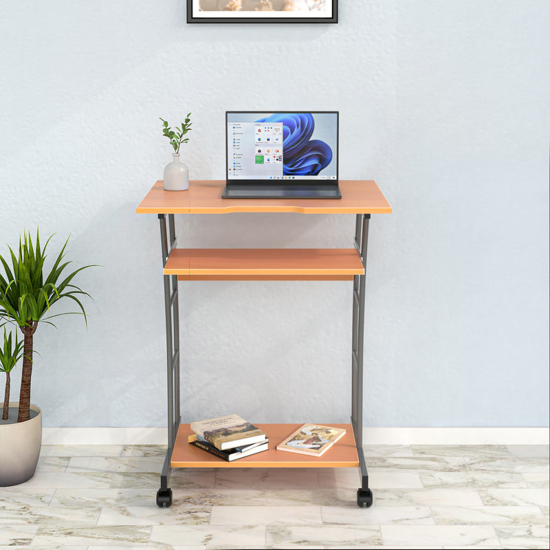 Nilkamal Leo Computer Table (Black / Beach) - Nilkamal Furniture