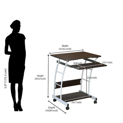 Nilkamal Leo Engineered Wood Computer Table (Wenge)