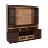 Nilkamal Leron Wall Unit (Walnut) - Slight Side View
