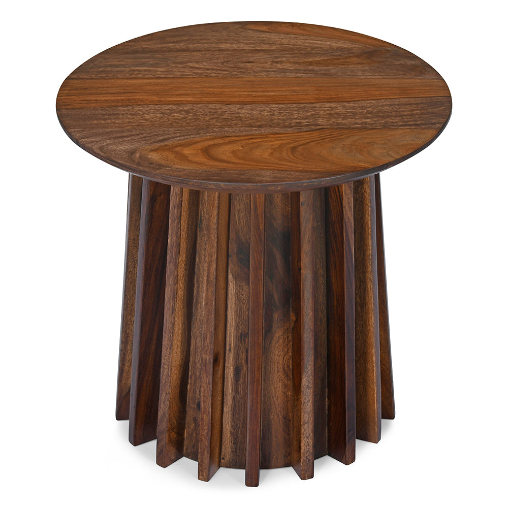 Nilkamal Fancie Wooden Side Table (Dark Brown)