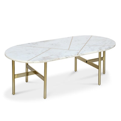 Nilkamal Nowles Marble Coffee Table (White)